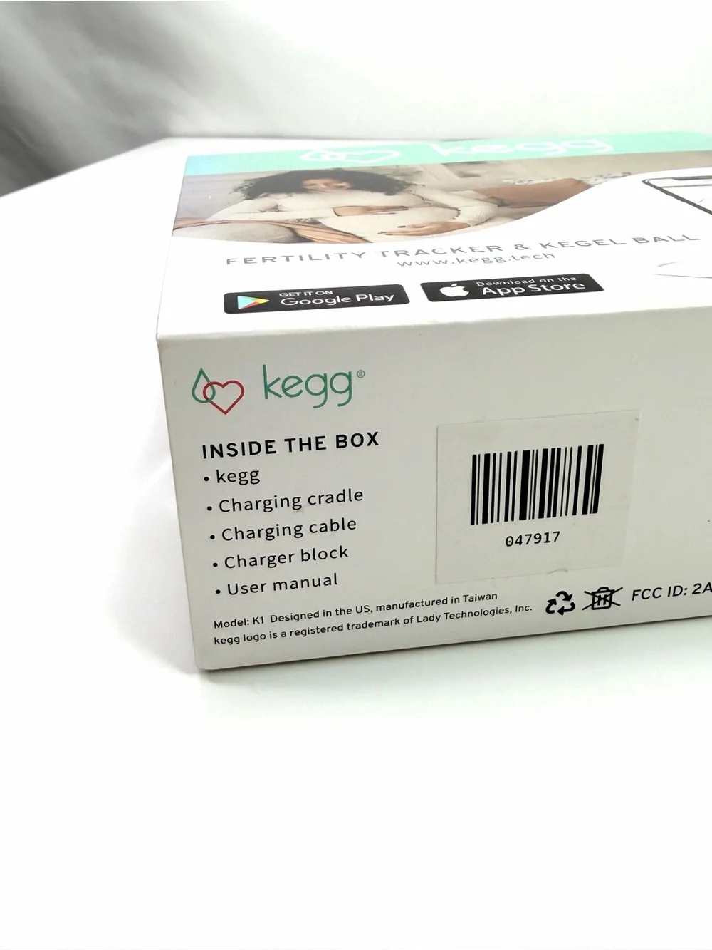 kegg White Fertility Tracker & Kegel Ball